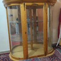 بوفه ویترین تمام چوب یراق برنجی کاملا سالم|بوفه، ویترین، کنسول|تهران, سازمان برنامه شمالی|دیوار