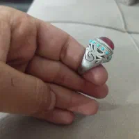 انگشتر عقیق نقره|جواهرات|خرم‌آباد, |دیوار