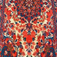 فرش دستبافت زرونیم زیبا نو