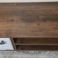 میزتلوزیون قهوه ای بدون خط وخش