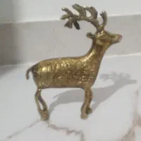 مجسمه گوزن برنجی