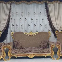 پرده به همراه دو عدد شال وکتیبه