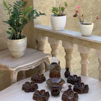 هفت سین های سنگی خام و رنگی