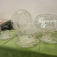 کریستال طرح گل برجسته اصلی ساخت ژاپن