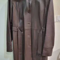 مانتو نوین چرم زنانه مدل چیلا سایز لارج