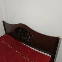 تخت دونفره چوبی فلزی سالم|تخت و سرویس خواب|اندیشه, اندیشه فاز ۵|دیوار