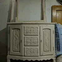 میز کنسول با قاب آینه دار کنده کاری شده با دست