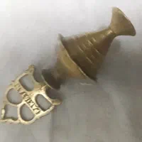 سرمه دان تمام برنجی انتیک دست‌ساز قدیمی