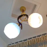 لوستر دوشاخه نو نو پر نور|لوستر و چراغ آویز|ملایر, |دیوار