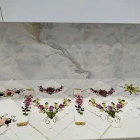 سرویس آشپزخانه تزیینی رباندوزی وجواهردوزی عروس