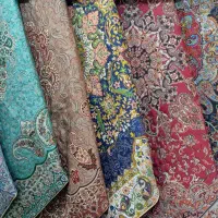 رومیزی ترمه ابریشم شناسنامه دار حسینی