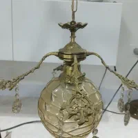 لوستر برنز 8شاخه|لوستر و چراغ آویز|قدس, شهر‌قدس|دیوار