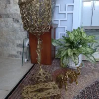 جا دستمال کاغذی برنز و مجسمه فیل