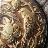 تابلو پرنده برنزی|کلکسیون اشیاء عتیقه|تهران, اختیاریه|دیوار