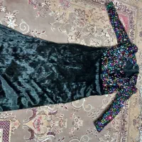 لباس مجلسی بالا گیپور پایین مخمل