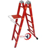 تنها نردبان آلومینیومی استاندارد ۲ تیکه