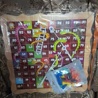 منچ و مارپله چوبی ۶ نفره بزرگ اندازه ۴۳سانت×۴۳|اسباب‌‌بازی|تهران, ائمه اطهار|دیوار