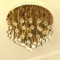 لوستر کریستالی کنترلی دو عدد