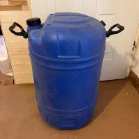 دبه پلاستیکی بزرگ آبی دسته دار