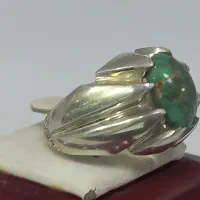 انگشتر نقره دست ساز با مهر سازنده