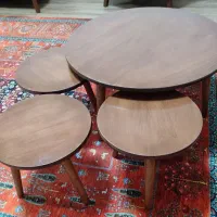 میز جلو مبلی و سه عدد عسلی|مبلمان خانگی و میز عسلی|ساری, |دیوار