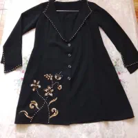 ساحلی و روسری ست،مانتوکارشده و شومیز