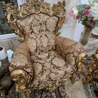 مبل و نهار خوری سلطنتی چوب استیل اصل|مبلمان خانگی و میز عسلی|کرمانشاه, |دیوار