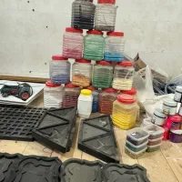 فروش کامل تجهیزات کارگاه سنگ مصنوعی با متریال|مصالح و تجهیزات ساختمان|بندرعباس, |دیوار