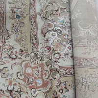 یک جفت فرش ۹متری  بسیار خوش نقشه گل برجسته
