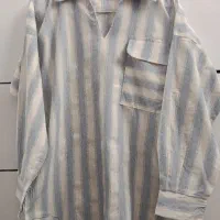 شومیز راه راه لینن