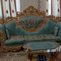 سرویس مبلمان ۷نفره سلطنتی و ناهارخوری ۴نفره|مبلمان خانگی و میز عسلی|کاشان, صنعت|دیوار