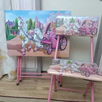 میز کودک تاشو و باکس دار