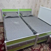 دوعددتخت نوجوان همراه تشک