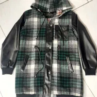 کاپشن هودی شکت بارانی پشمی چرم زنانه