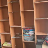 قفسه چوبی ام دی اف ۶ متری|کتابخانه، شلف، قفسه‌های دیواری|صومعه‌سرا, |دیوار