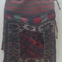 خورجین دستبافت قدیمی|گلیم، جاجیم، گبه|اردبیل, |دیوار