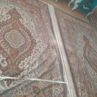 دوعدد روفرشی مخمل ترکیه کش دار طرح فرش