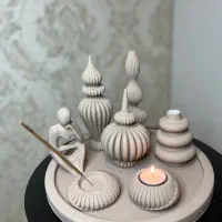 کارهای سنگی دست‌ساز،دکوری، سینی، جا شمعی، مجسمه|صنایع دستی و سایر لوازم تزئینی|مشهد, دانشجو|دیوار