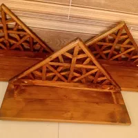 سه تا شلف روی دیوار|کتابخانه، شلف، قفسههای دیواری|رفسنجان, |دیوار