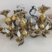 سه عدد لوستر برنز  و سه عدد لوستر حبابی|لوستر و چراغ آویز|خرم‌آباد, |دیوار