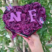 دسته گل روبانی|گل مصنوعی|باسمنج, |دیوار