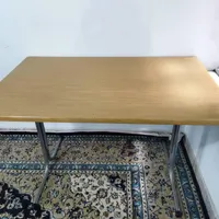 میز استیل صحفه چوبی