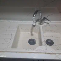 سینک گرانیتی دولگن ۵۰×۱۲۰ در حد نو