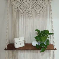 شلف ، دیوارکوب مکرومه