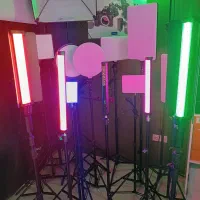 فلت لایت rgb رو دوربینی قدرتمند سافت لایت نور ثابت|دوربین عکاسی و فیلم‌برداری|مشهد, وکیل‌آباد|دیوار