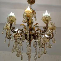 لوستر برنجی ۸ شاخه