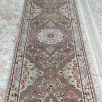 فرش کناره رنگ گردویی سالم سالم درحدنو