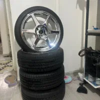 رینگ و‌لاستیک اسپرت evo کروم سایز ۱۷