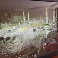 تابلو لایت‌باکس سه‌بعدی مسجدالحرام (نورپردازی LED)|تابلو، نقاشی، عکس|اصفهان, دشتستان|دیوار