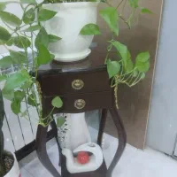 میز تلفن و گلدان